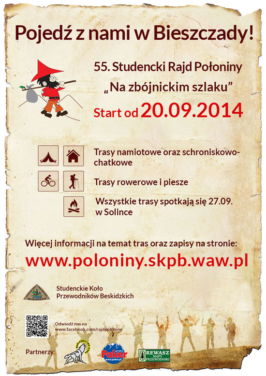 55 Rajd Połoniny - plakat