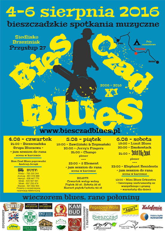 Bies Czad Blues 2016 - plakat