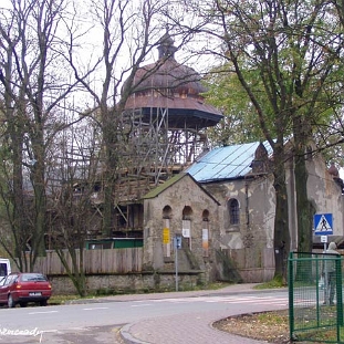 cerbal9 Baligród, cerkiew, remont kopuły (fot. P. Szechyński)
