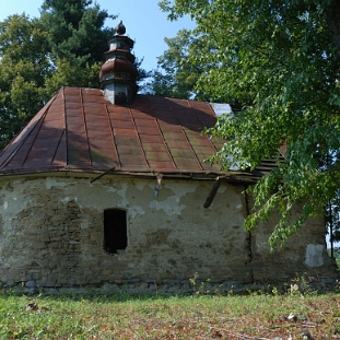 DSC_0025 Olchowa, cerkiew greckokatolicka z roku ok. 1886, stan przed pracami konserwacyjnymi, 2012 (foto: P. Szechyński)