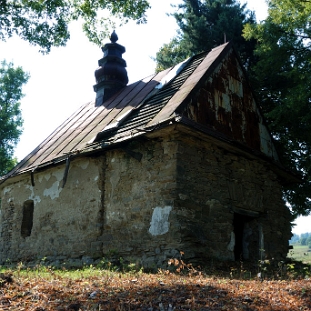 DSC_0026 Olchowa, cerkiew greckokatolicka z roku ok. 1886, stan przed pracami konserwacyjnymi, 2012 (foto: P. Szechyński)