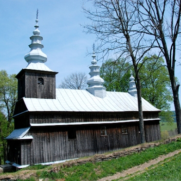 Radoszyce, cerkiew greckokatolicka (ob.kościół) oraz cerkiewny cmentarz