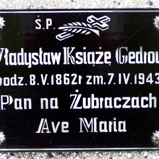 zubracze2005e Żubracze, cmentarz, nowy nagrobek Władysława ks. Giedroycia, 2005 (fot. P. Szechyński)