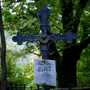 08d Zawój, krzyż na grobie Pelagii Szczerby, 2014 (foto: P. Szechyński)