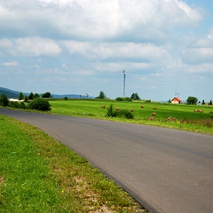 lupkow2013b Nowy Łupków, droga Komańcza - Cisna na wysokości wsi, 2013 (foto: P. Szechyński)