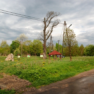 kalnica2009f Kalnica, po lewej pozostałości stodoły dworskiej W. Pola, 2009 (foto: P. Szechyński)