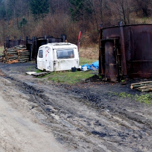 lopienka2014b Łopienka, drugi wypał węgla (za wsią), wiosna 2014 (foto: P. Szechyński)