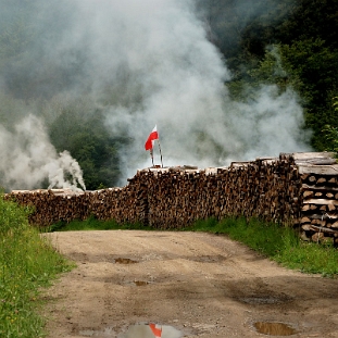 tyskowa2016a Tyskowa, wypał węgla, 2016 (foto: P. Szechyński)
