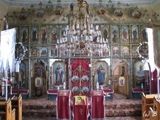 Osadne - Ikonostas w cerkwi prawosławnej
