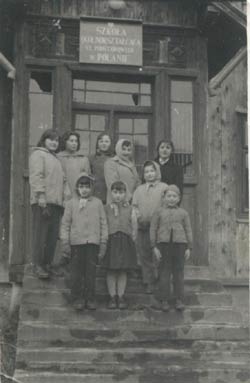 Polana - szkoła w roku 1959