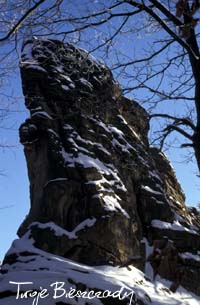 Kamień Leski, część szczytowa