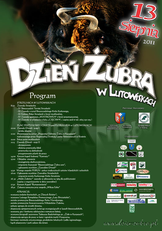 Plakat Dzień Żubra 2011