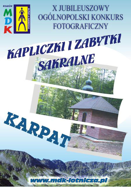 Konkurs Kapliczki Karpat - plakat