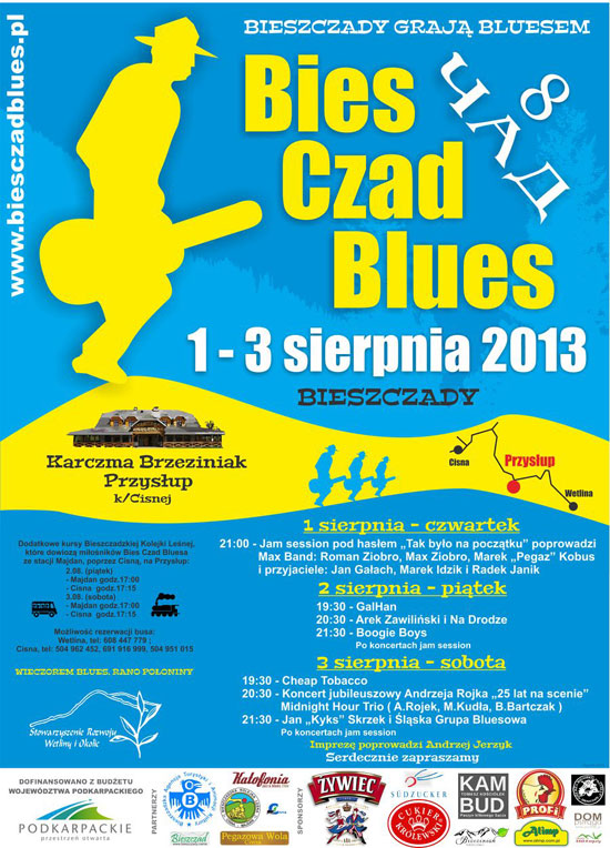 Bies Czad Blues 2013 - plakat