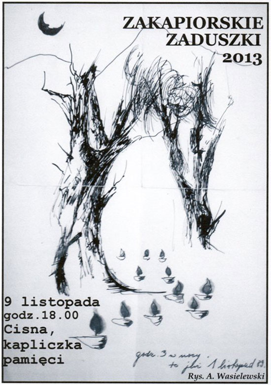 Plakat Zakapiorskie Zaduszki 2013