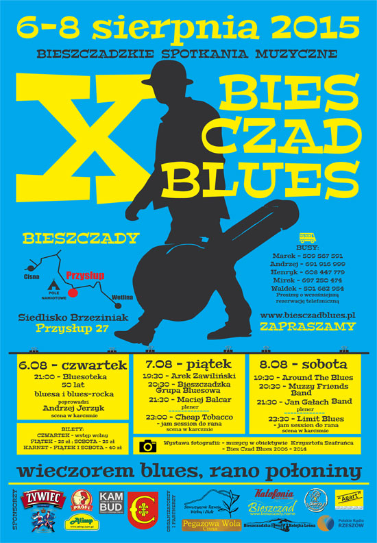 Bies Czad Blues 2015 - plakat