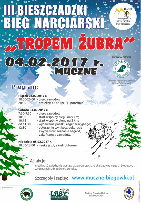 Tropem żubra - plakat