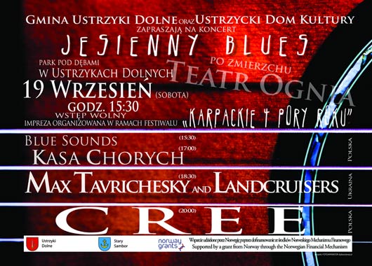 Jesienny Blues 2009 plakat - Ustrzyki Dolne