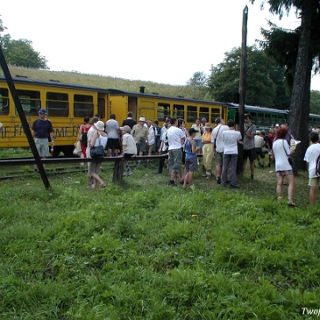 kolejka2003i Bieszczadzka Kolejka Leśna, stacja Wola Michowa, 2003 (foto: P. Szechyński)