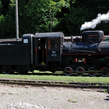 kolejka2013d Bieszczadzka Kolejka Leśna, parowóz Kp-4, Majdan 2013 (foto: P. Szechyński)