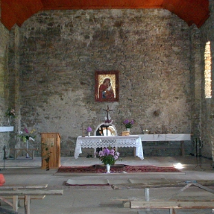 P1010008 Łopienka, cerkiew, wnętrze, 2003 (fot. P. Szechyński)
