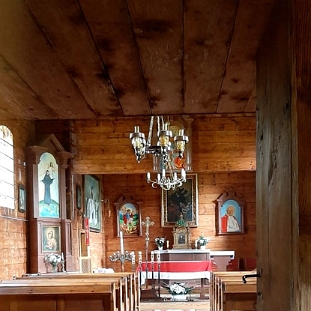 jalowe2019a Jałowe, cerkiew, wnętrze, 2020 (foto: Justyna Szechyńska)