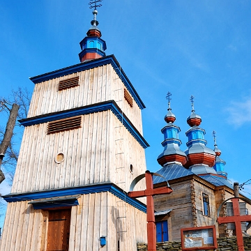 komancza2009b Komańcza cerkiew i dzwonnica, rok 2009 (foto: P. Szechyński)