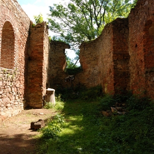 DSC_0048 Krywe, cerkiew greckokatolicka pw. św. Paraskiewii z 1842 roku, obecnie w ruinie, 2013 (foto: P. Szechyński)
