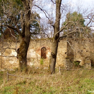 krywe2006a Krywe, cerkiew greckokatolicka pw. św. Paraskiewii z 1842 roku, obecnie w ruinie, 2006 (foto: P. Szechyński)