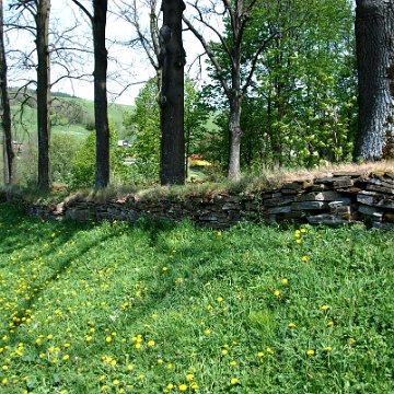 radoszyce2009l Radoszyce, murek okalający teren cerkwi i cmentarz cerkiewny, 2010 (foto: P. Szechyński)