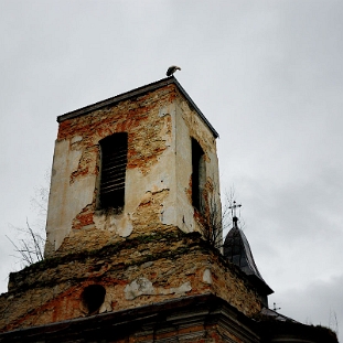 DSC_0012 Tarnawa Górna, cerkiew geckokatolicka z 1817 roku, obecnie w ruinie, 2014 (foto: P. Szechyński)