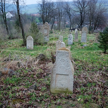 DSC_0249 Baligród, kirkut, macewy, 2010 (foto: P. Szechyński)