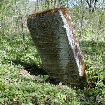 P1010004 Baligród, kirkut, stan przed remontem, 2003 (foto: P. Szechyński)