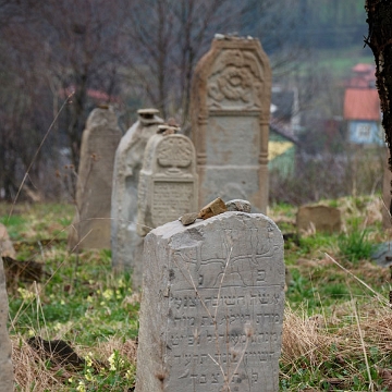 DSC_0253 Baligród, kirkut, macewy, stan na rok 2010 (foto: P. Szechyński)