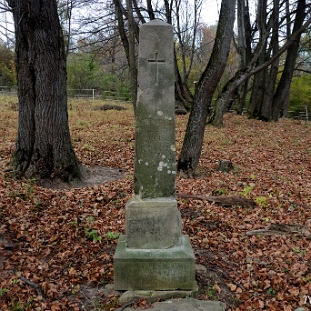 skorodne2013b Skorodne, jedyny nagrobek na cmentarzu po remoncie, 2013 (foto: P. Szechyński)