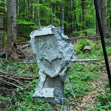 upa2009b Duszatyn (okolica), nieistniejący obelisk pamięci UPA, wiosna 2009 (foto: P. Szechyński)