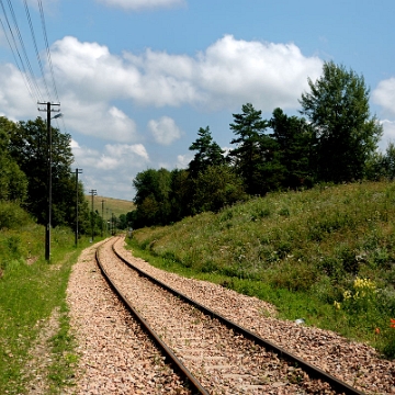 lupkow2010h Łupków, torowisko między stacją PKP a tunelem, 2010 (foto: P. Szechyński)