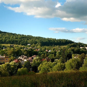 DSC_0113 Ustrzyki Dolne, widok z cmentarza żydowskiego (foto: P. Szechyński