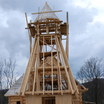 wmichowa2009h Wola Michowa, kościół rzymskokatolicki w budowie, 2009 (foto: P. Szechyński)