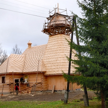 wmichowa2009z23 Wola Michowa, kościół rzymskokatolicki w budowie, 2009 (foto: P. Szechyński)