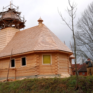 wmichowa2009z26 Wola Michowa, kościół rzymskokatolicki w budowie, 2009 (foto: P. Szechyński)