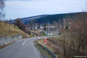 komancza2009b Komańcza, przejazd kolejowy obok cmentarza, 2009 (foto: P. Szechyński)