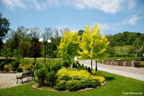 komancza2019p Komańcza, skwer obok kościoła, 2019 (foto: P. Szechyński)