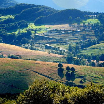 carynska2010e Połonina Caryńska, widok na serpentyny i Przełęcz Wyżną (foto: P. Szechyński)