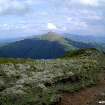 wetlinska2003c Połonina Wetlińska, widok na Caryńską, 2003 (foto: P. Szechyński)