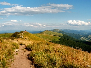 Połonina Wetlińska i Smerek Na zdjęciach także Smerek i Przełęcz Orłowicza