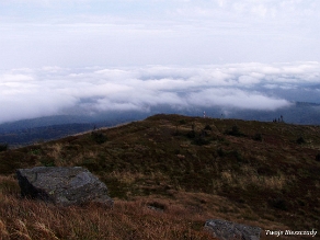 kinczyk2005z11 Podejście pod Kińczyk Bukowski, w tle Tarnica, 2005 (foto: P. Szechyński)