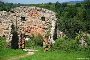 zagorz2010z6 Zagórz, ruiny klasztoru, brama główna, 2010 (foto: P. Szechyński)