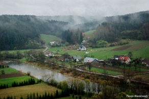 zagorz2014o Zagórz, ruiny klasztoru, wifdok z wieży, 2014 (foto: P. Szechyński)
