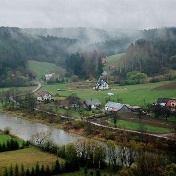 zagorz2014o Zagórz, ruiny klasztoru, wifdok z wieży, 2014 (foto: P. Szechyński)